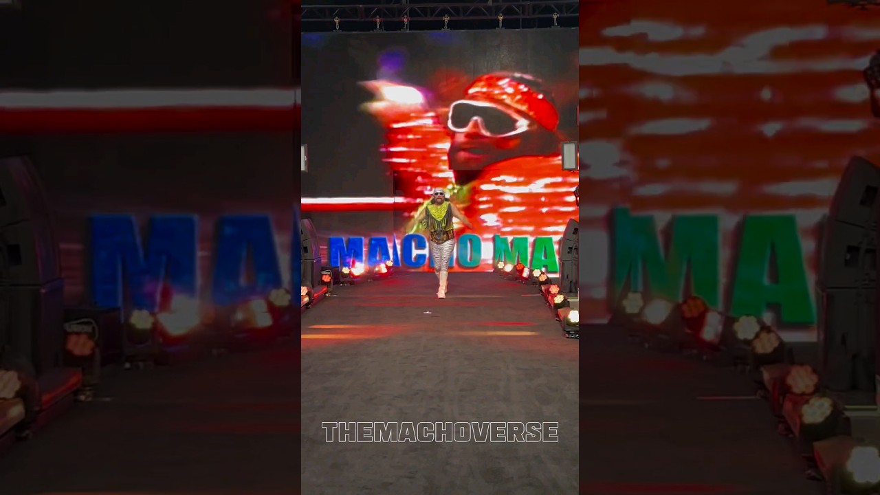 Official Macho Man Entrance☝️Fanatics Fest NYC #fanaticsevents #wwe #nyc #machoman #themachoverse