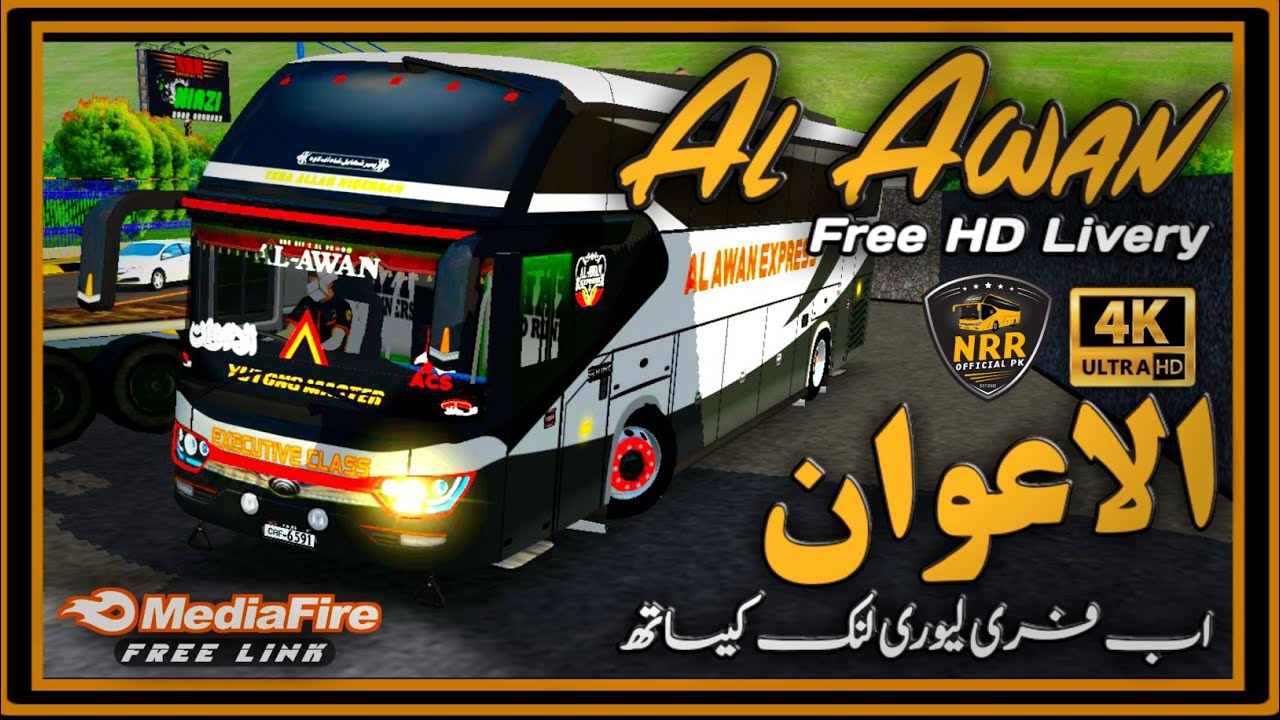 Al Awan Express Free HD Livery || Bussid Liveries || Srikandi Skins || NRR