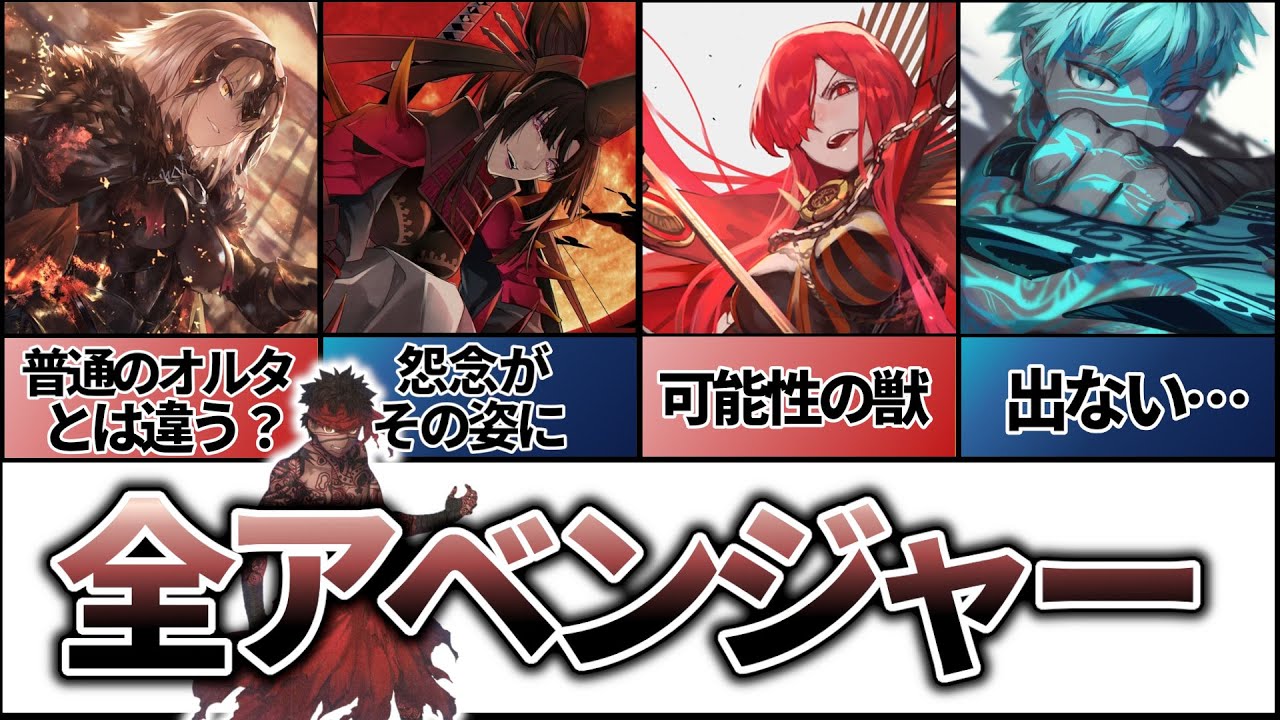【Fate解説】全アヴェンジャー、行き場のない思いがこのクラスに…