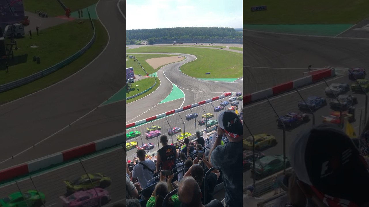 DTM Rennen 1 Start am Lausitzring 2023 I Kurve 1