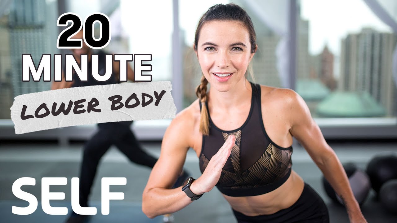 20-Minute HIIT Lower-Body Bodyweight Workout With Tabata Finisher - With Warm-Up & Cool-Down | SELF