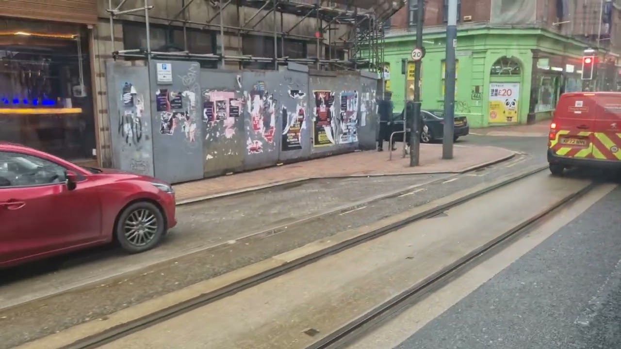 Tram Ride On Sheffield SuperTram From Hyde Park To Hillsborough Park On Wednesday The 12 of February