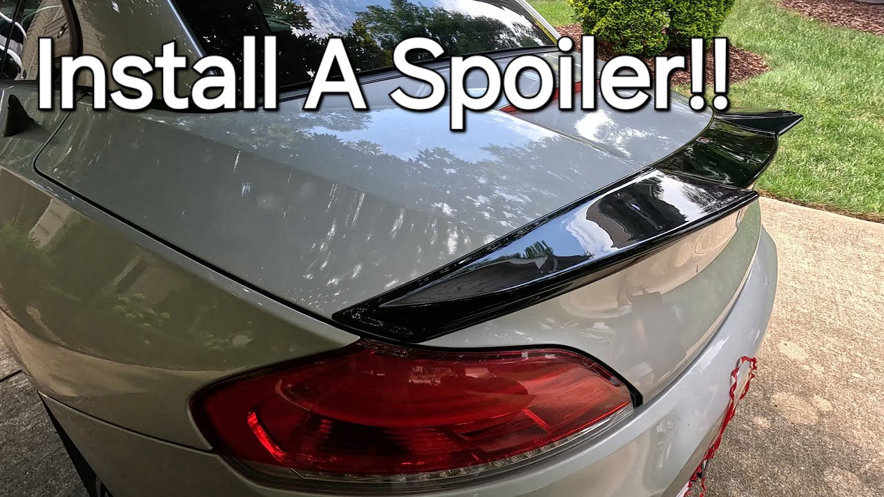 How to install a spoiler on a BMW Z4