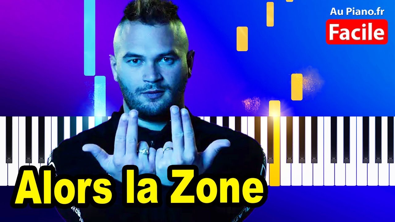 Jul Alors la Zone - Piano Cover Tutorial (Instru Type 2021)