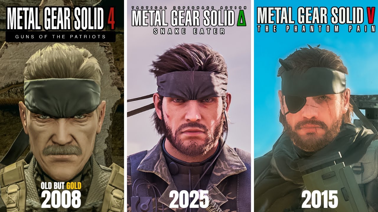 Metal Gear Solid 4 vs 5 vs Delta Snake Eater | Ultimate & Realism Comparison