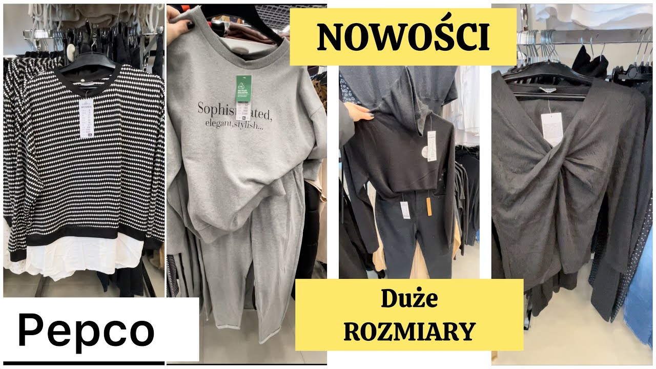 PEPCO📍TO PRZESZYCIE ROBI ROBOTĘ📍CZARNA BLUZECZKA📍A NAWET DWIE Duże ROZMIARY📍Nowości na CIUSZKACH