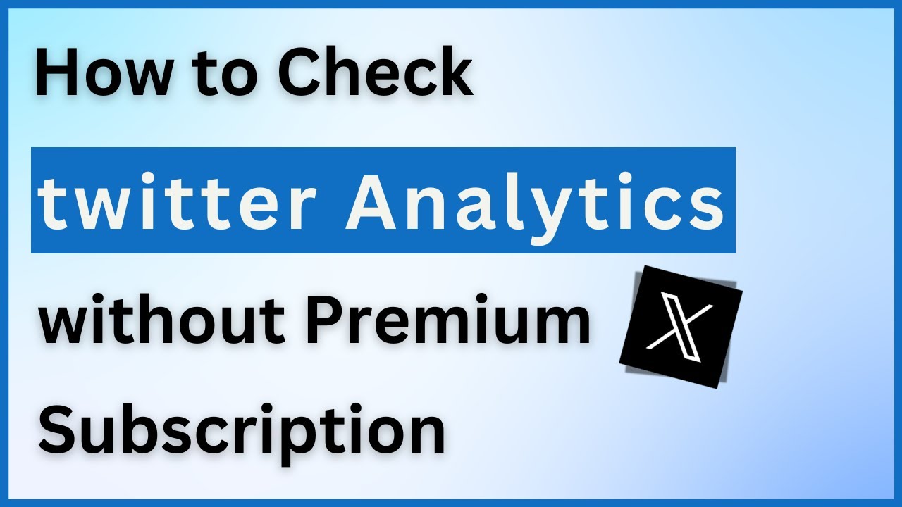 Как проверить X Twitter Analytics без премиум-подписки | Смотрите бесплатные X Twitter Impression...