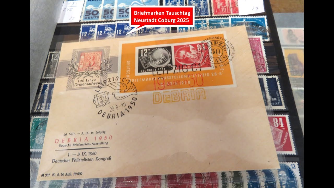 Impressionen von der Briefmarken- und Münzbörse in Neustadt bei Coburg 1.3. - 2.3.25