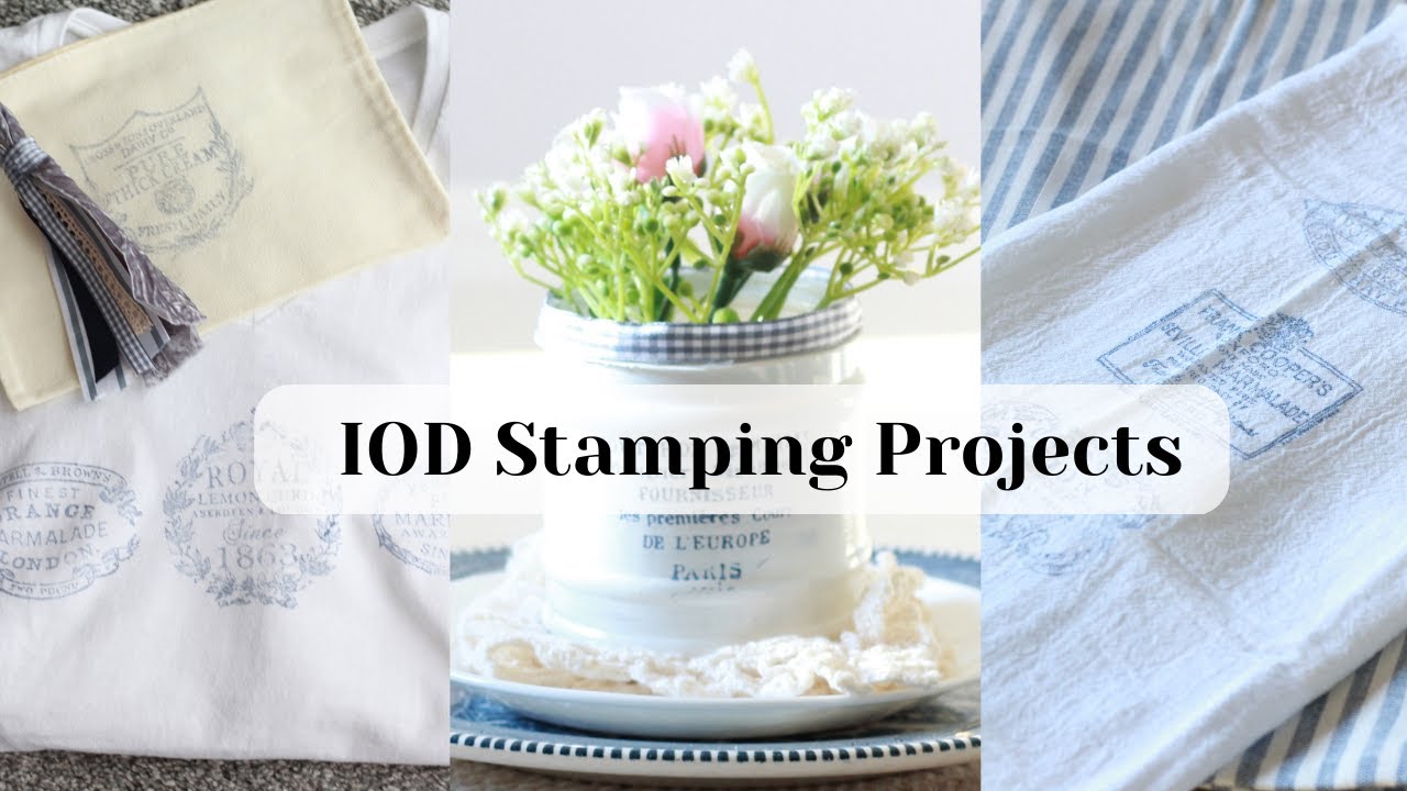 IOD STAMPING PROJECTS | Creative Ways to Use IOD Stamps | IOD Stamp How To | Simple | Beginner