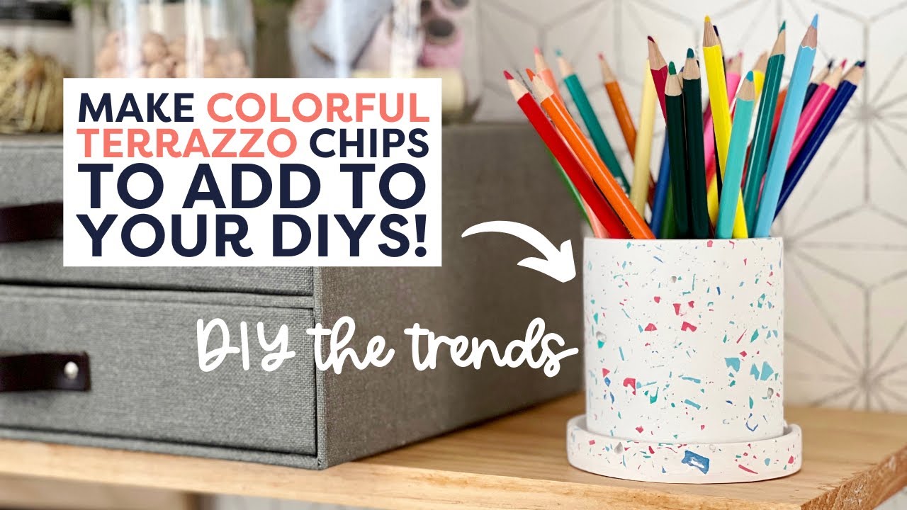 Make Colorful Terrazzo Chips With the Crafty Lumberjacks | DIY the Trends