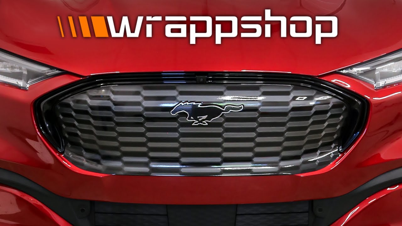 HOW TO APPLY Front Grill Imitation Decal for MACH-E ⚡🐎 | wrappshop.eu