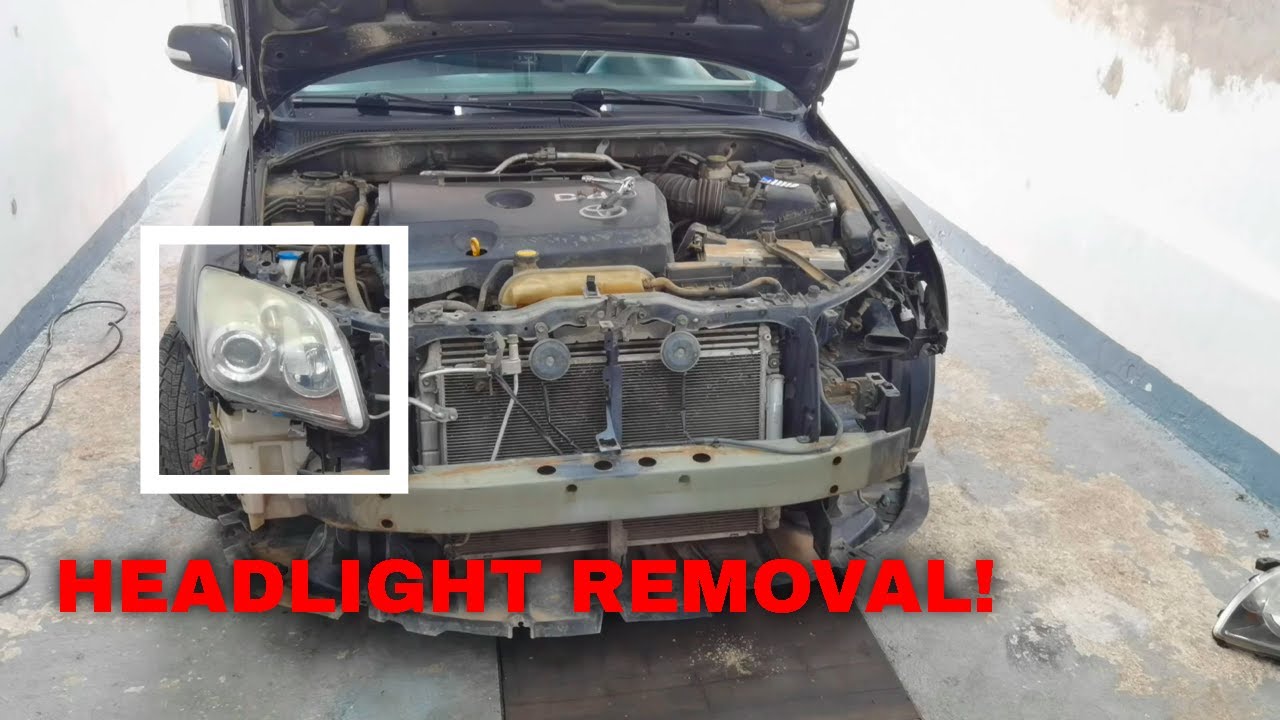 Headlight Removal On Toyota Avensis!