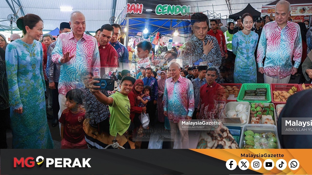 MGPerak : Sultan Nazrin, Tuanku Zara Berangkat Lawat Bazar Ramadan Di Kuala Kangsar