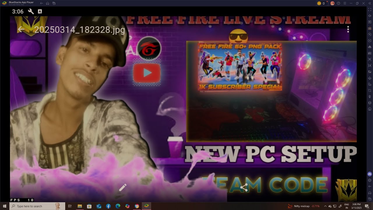 FREE FIRE LIVE STEAM PC PLAYER🥰🥰🥰🥰 NEW PLAYER GAMING VIDEO  SUPPORTS 😥😥😥