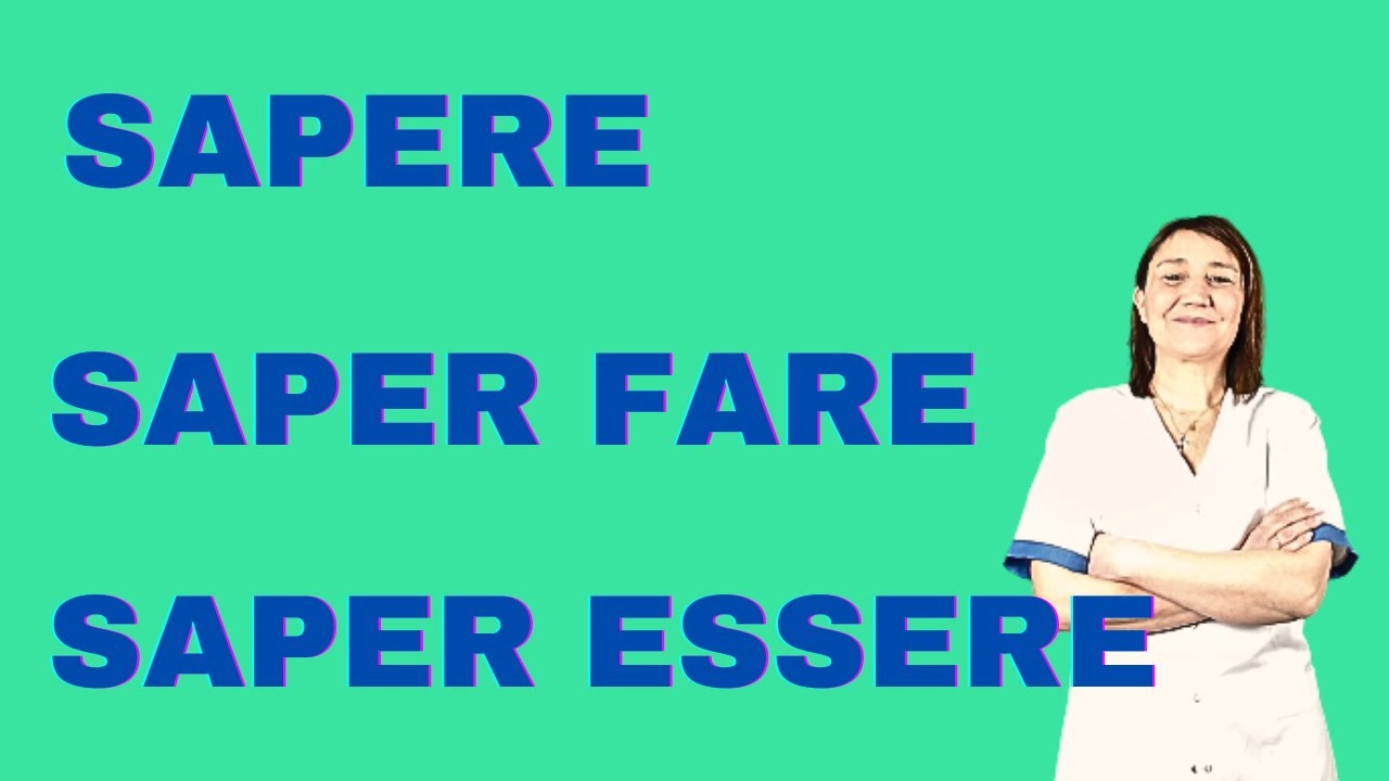 IL SAPERE, SAPER FARE, SAPER ESSERE.