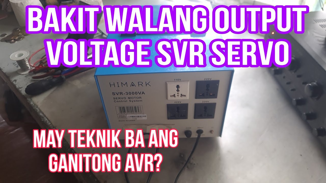 HIMARK SVR/AVR NO OUTPUT VOLTAGE