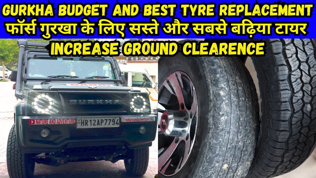 Force Gurkha Tyre Replacement Videos on this Channel@natureandadventure1982