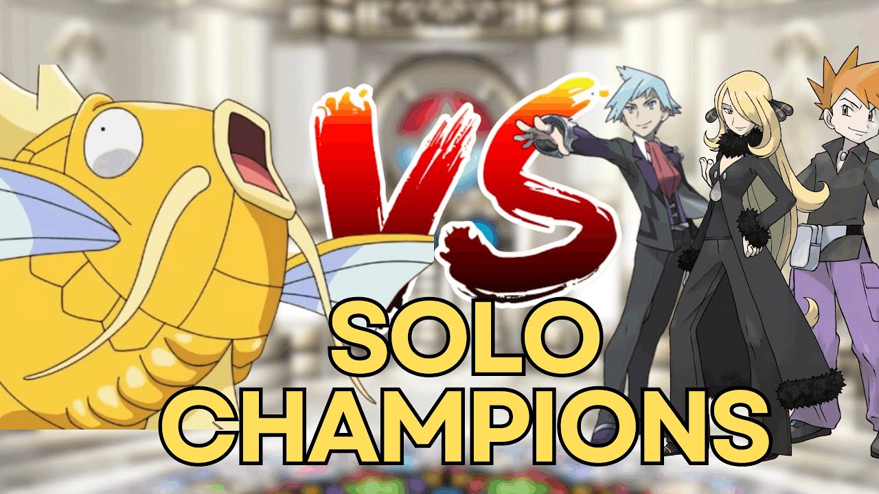 Can ONE Magikarp SOLO the Champion in EVERY Pokémon Region?