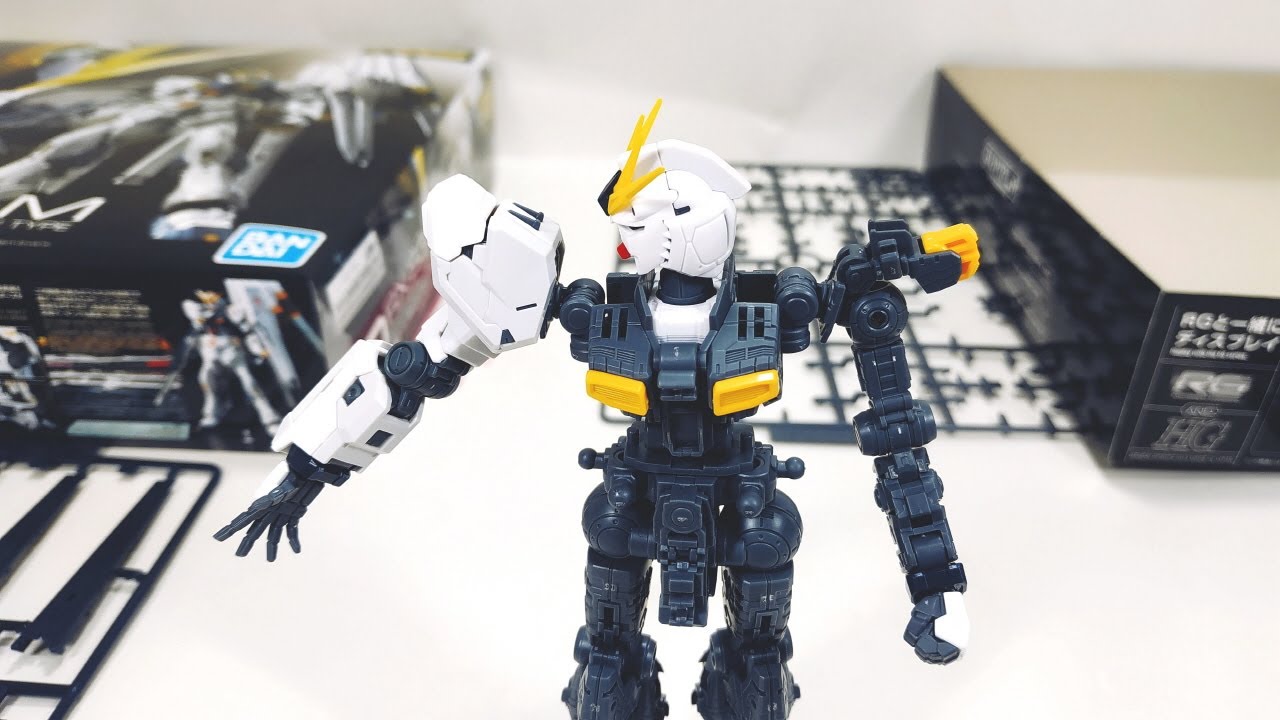 [Stop Motion Build] RG Nu Gundam (RG ニューガンダム組み立て コマ撮り)