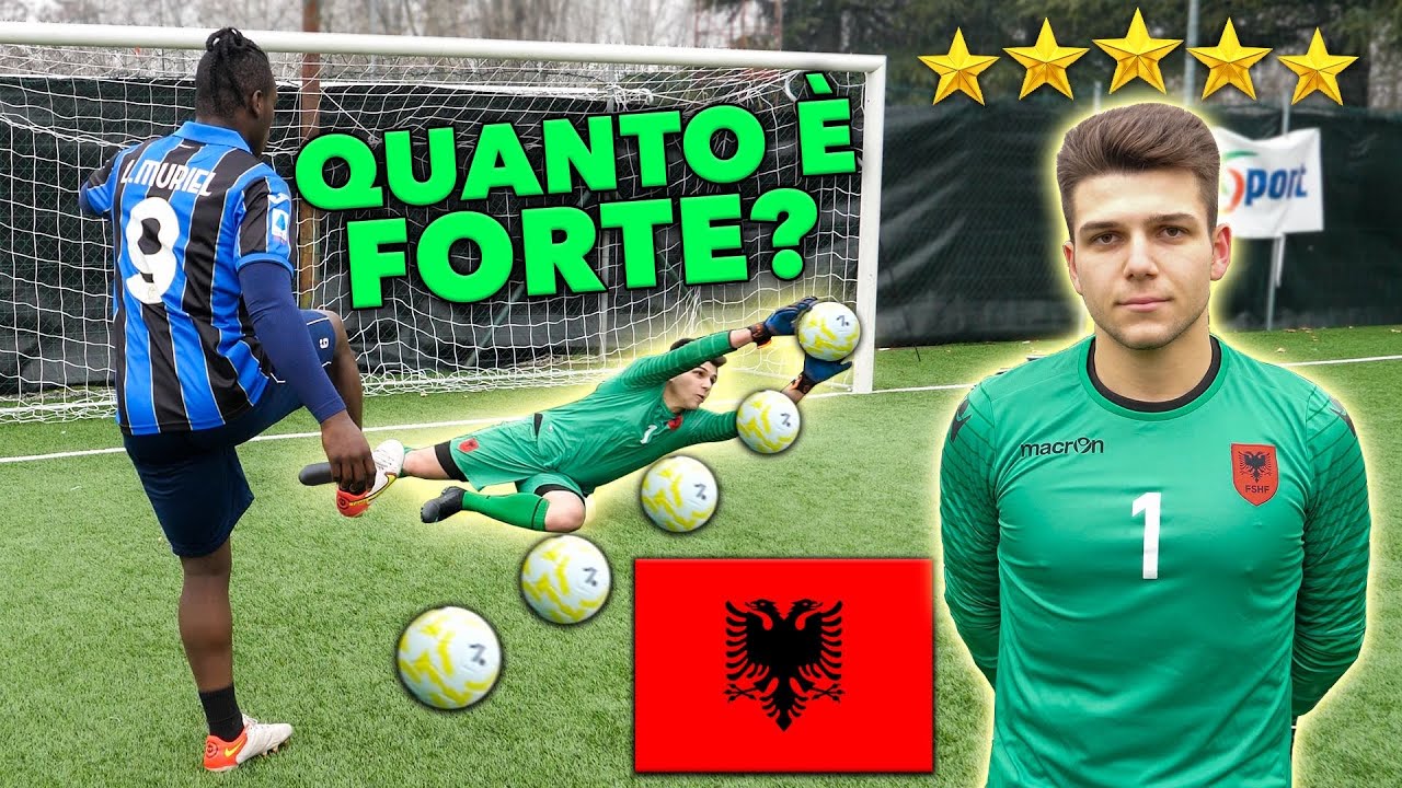 ⚽️ Ex Portiere Albania *Quanto È FORTE !! 1vs1  🇦🇱😱