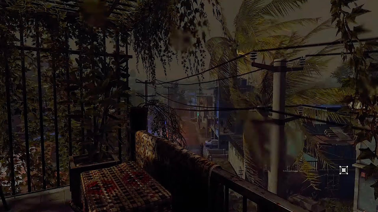 Dying Light Ambience - Slums Storm (1 Hour, 4K)