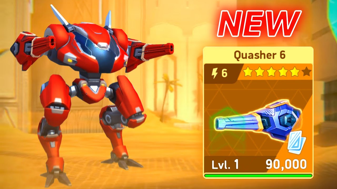 New Weapon QUASHER 6 with Lancer - Mech Arena