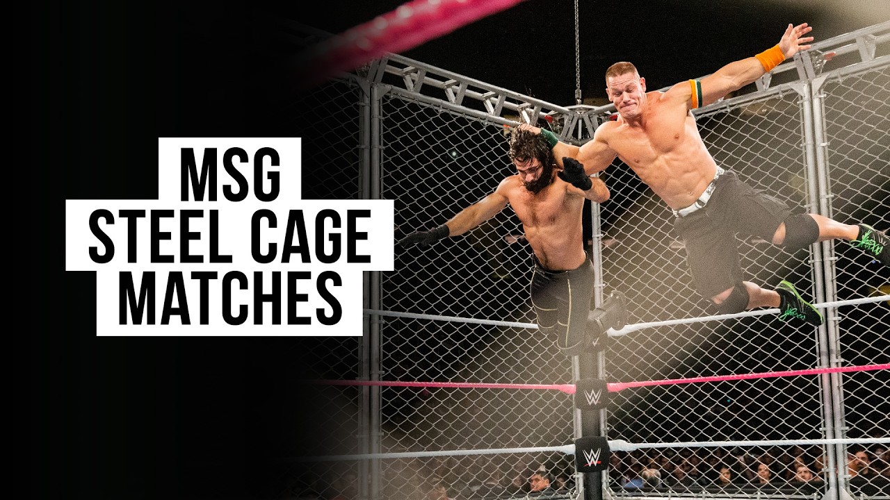 MSG Steel Cage Matches – Cena vs. Rollins, Savage vs. Warrior and more!