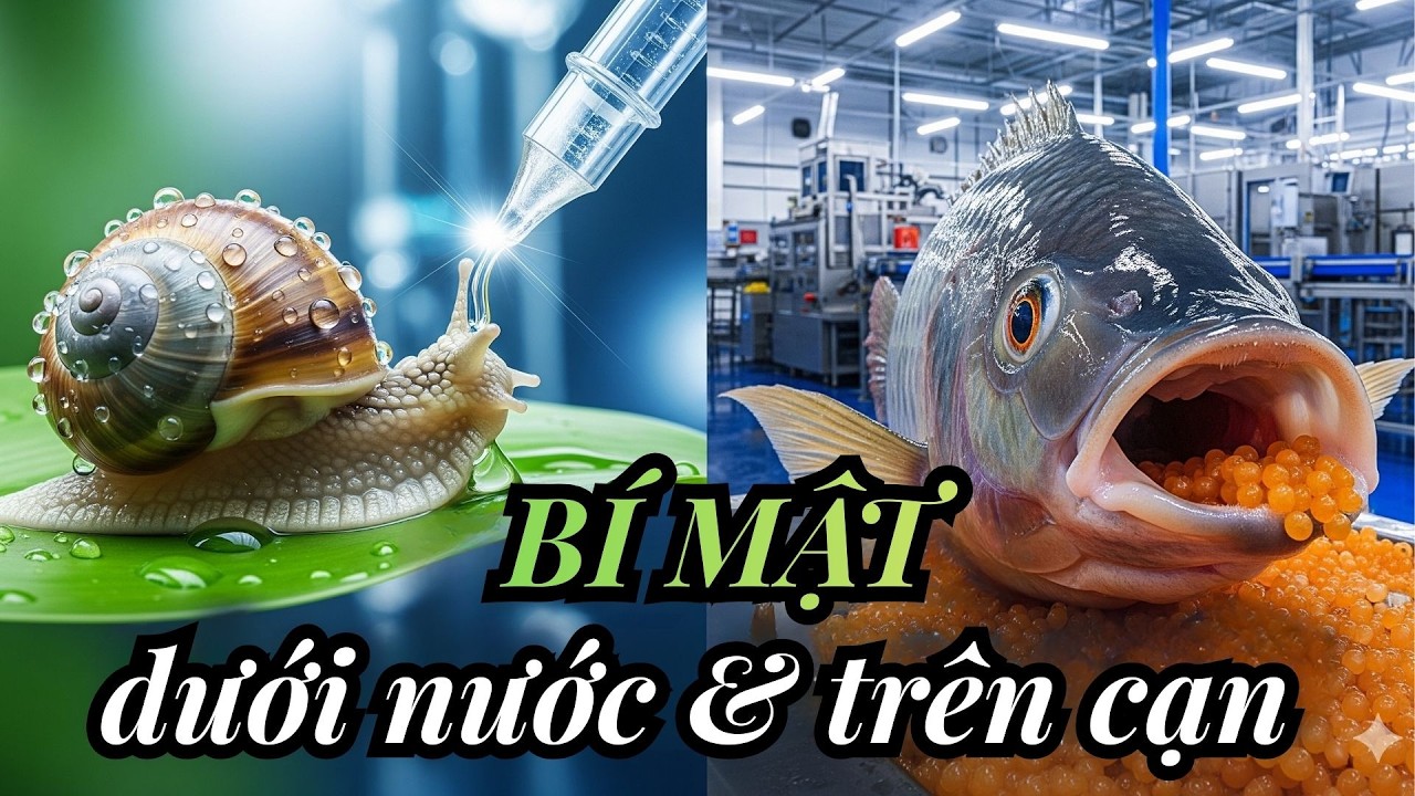 Khám phá ôc sên - cá rô phi quy trình nuôi ít ai biết , từ trứng đến xuất khẩu