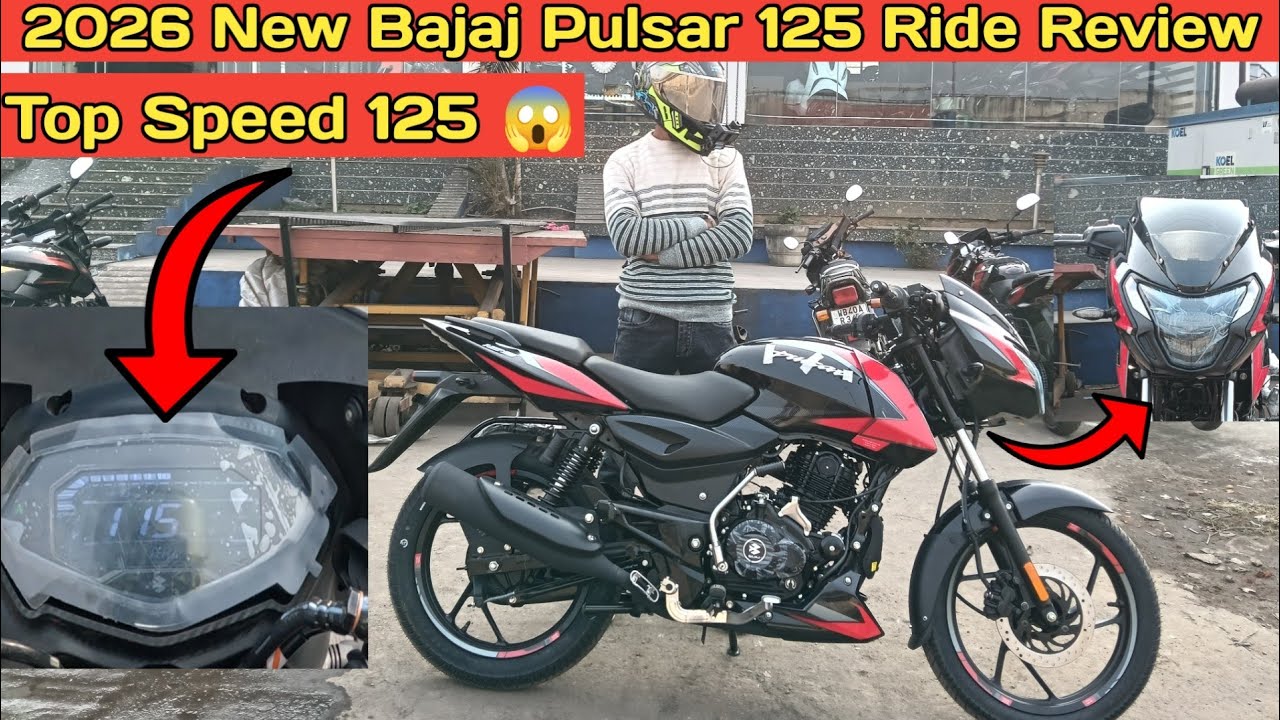 2026 🚀New Bajaj Pulsar 125 LED Headlight Ride Review || Top Speed Check || New Update||On Road Price