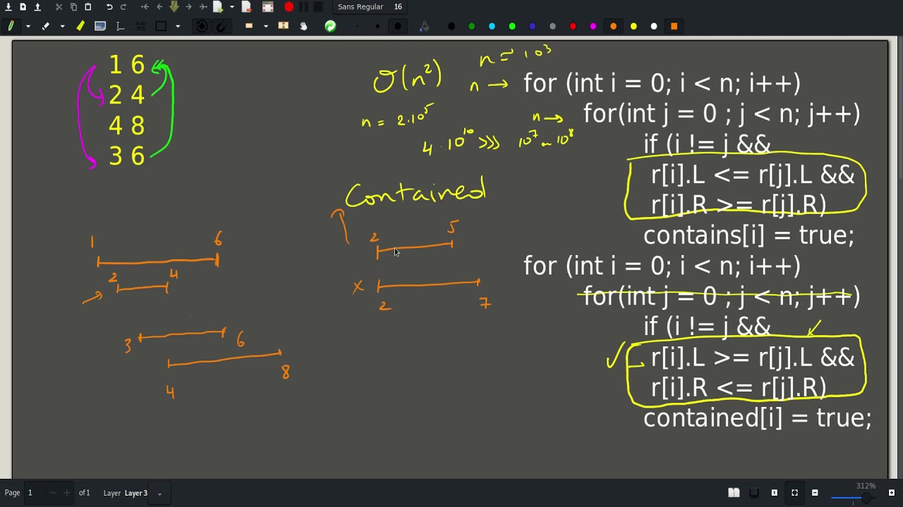 [CSES][Sorting and Searching] Nested Ranges Check