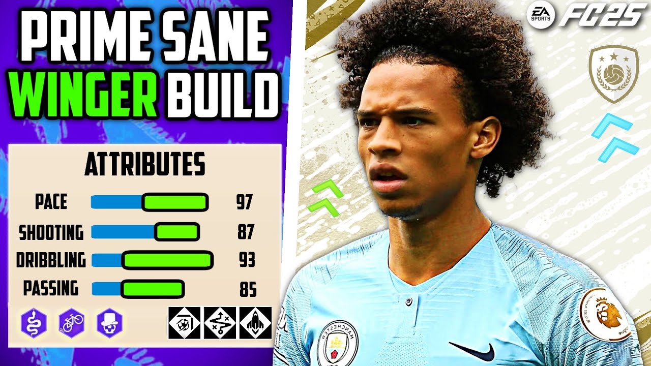 SILKY BEST PRIME SANE WINGER BUILD EA FC 25 Pro Clubs