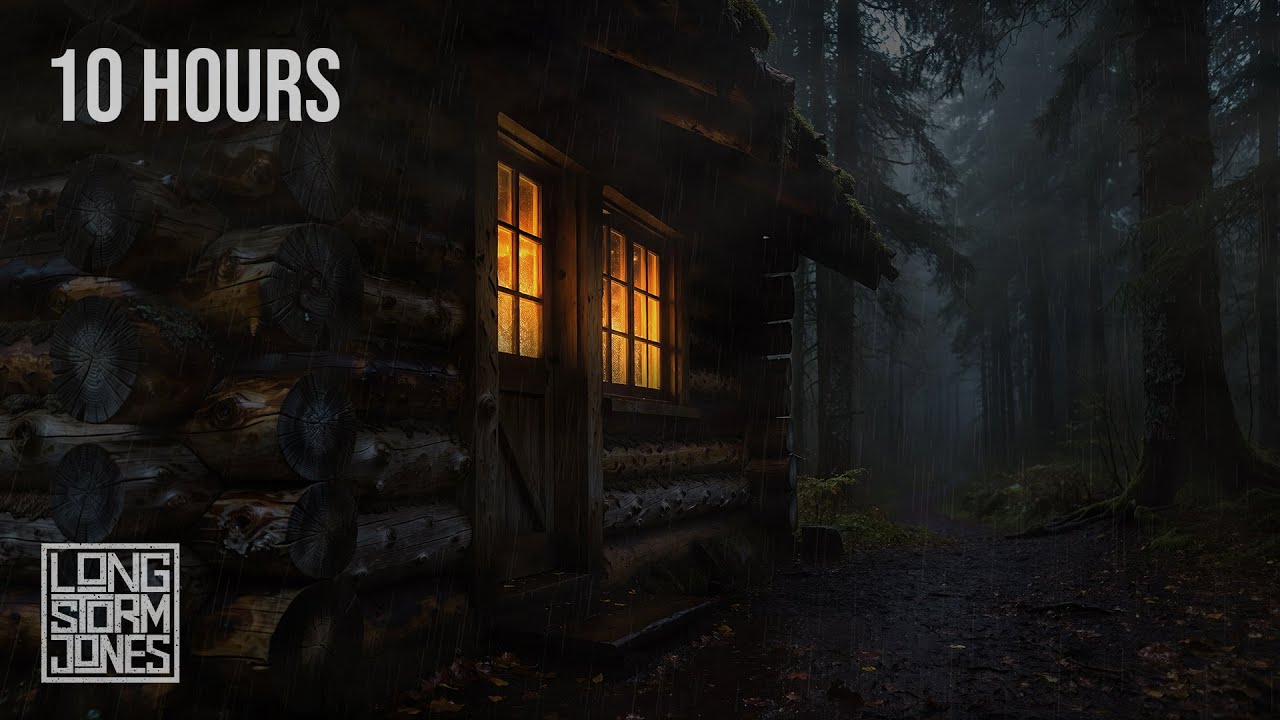A Private Thunderstorm in the Woods — Steady Rain & Distant Thunder | 10 HOURS