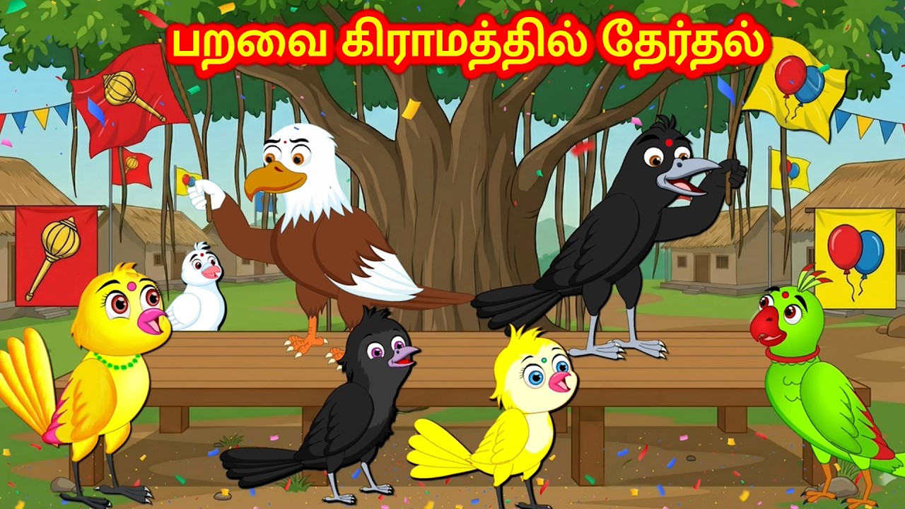 பறவை கிராமத்தில் தேர்தல் Birds Elections Story | Tamil Moral Stories - New Birds Birds Tamil