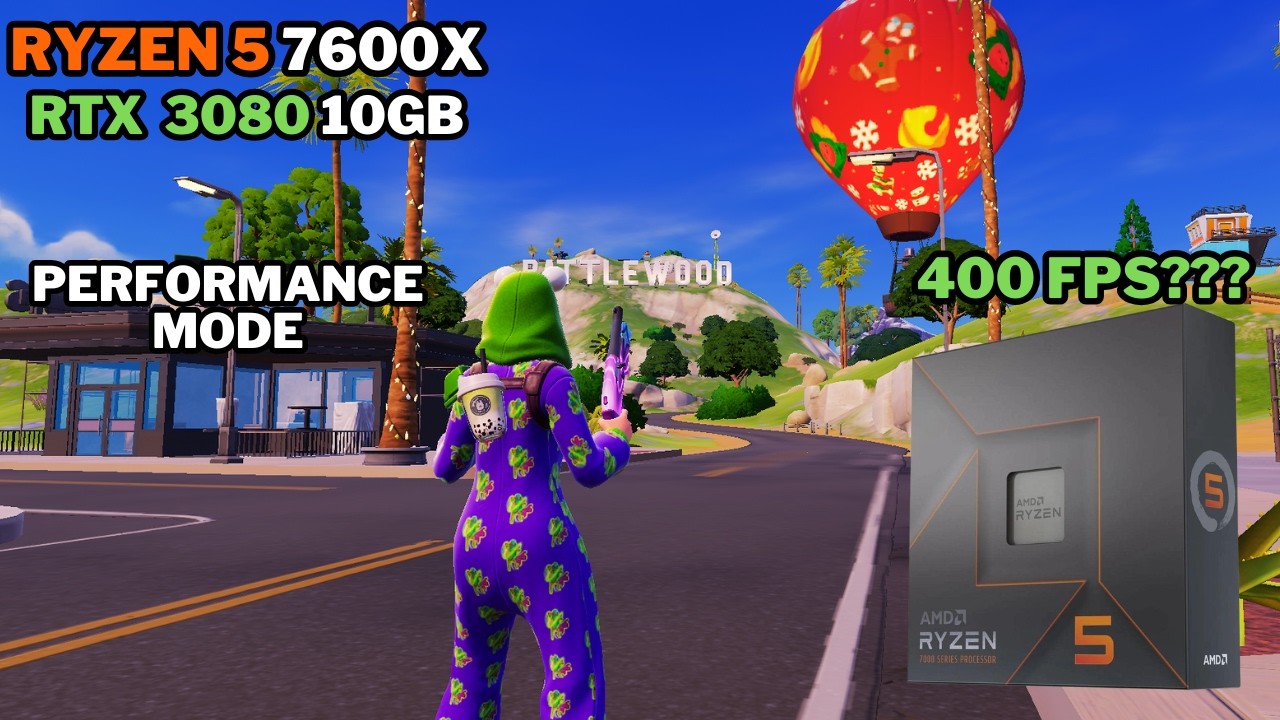Ryzen 5 7600x + RTX 3080 10GB | Fortnite Reload Ranked | 1080p Performance Mode Benchmark | JOIN UP!