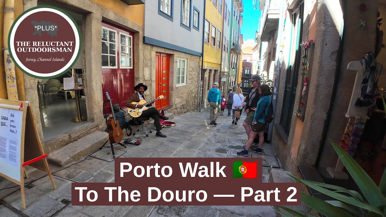 Porto Walk 🇵🇹 Down to the Douro River | Alleys, Street Music & Riverside Views (Part 2)