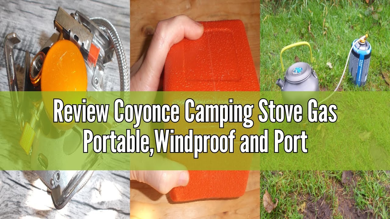 Review Coyonce Camping Stove Gas Portable,Windproof and Portable,Featuring a 3900W Burner with Piezo