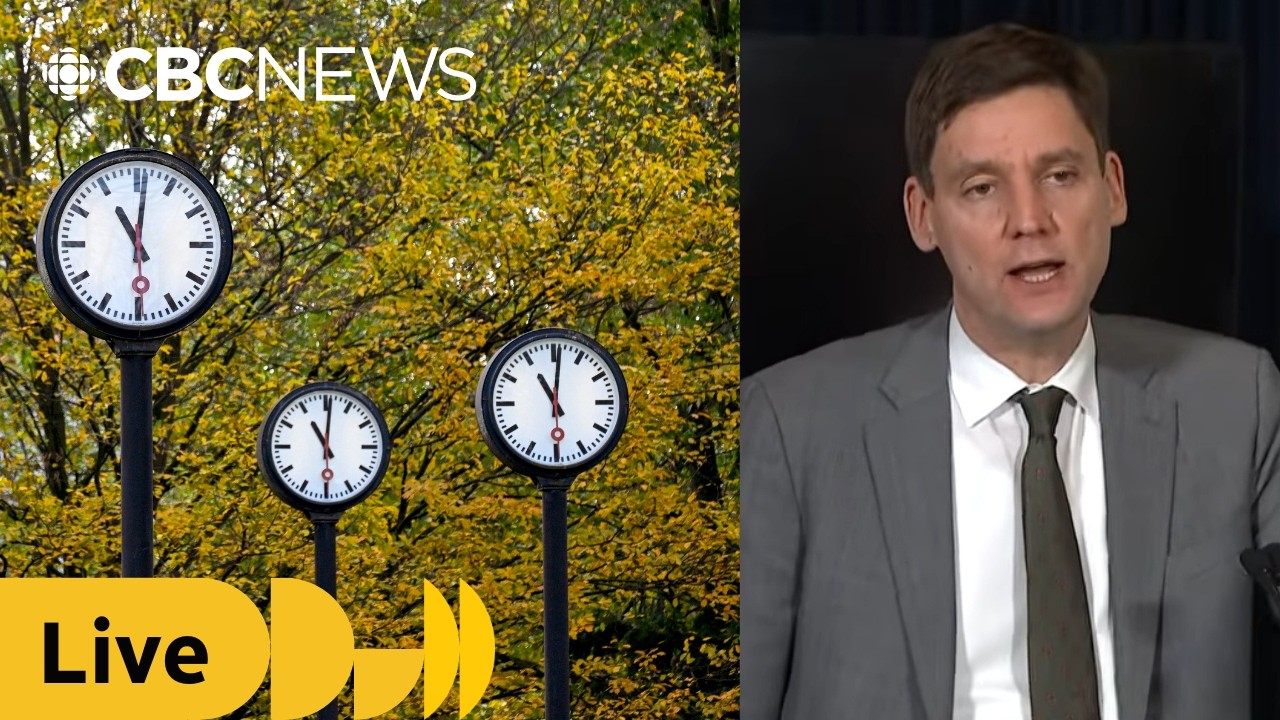 B.C. Premier David Eby answers questions after province adopts permanent daylight time