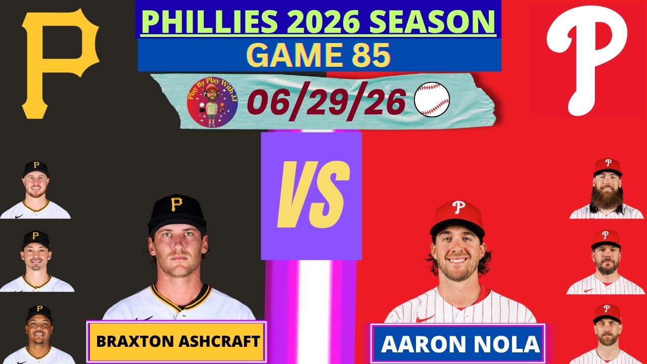 Philadelphia Phillies vs. Pittsburgh Pirates LIVE 3D Mode | Radio-Style Play-by-Play #phillies