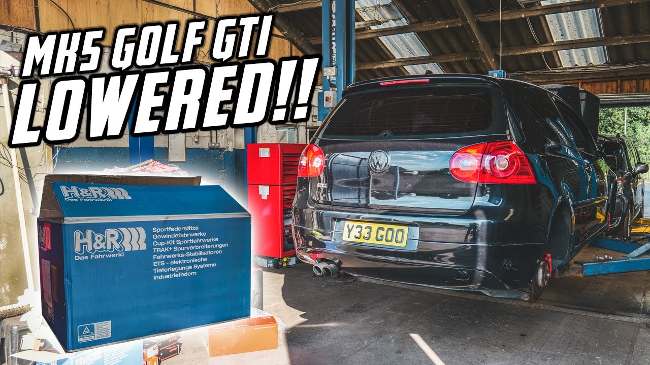 LOWERING MY MK5 GTI!! *LOOKS AMAZING!*