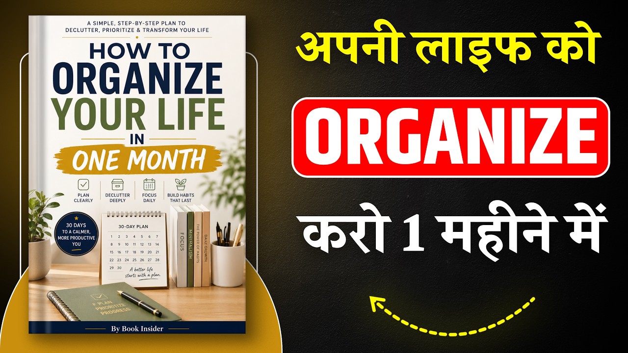 How To Organize Your Life In One Month | एक महीने में अपनी लाइफ Organize करना सीखो | Book Insider