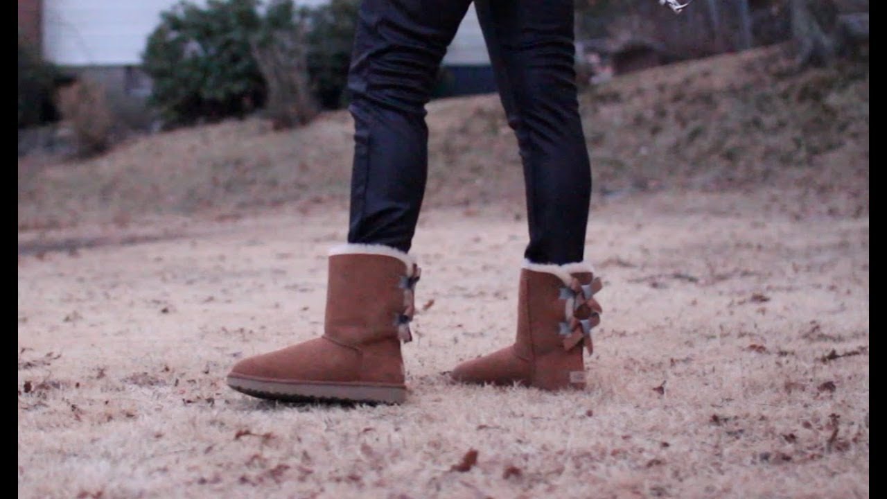 OOTD with UGG AUSTRALIA BAILEY BOW & VICTORIAS SECRET PINK, MICHAEL KORS, H&M-LOOKBOOK STYLE