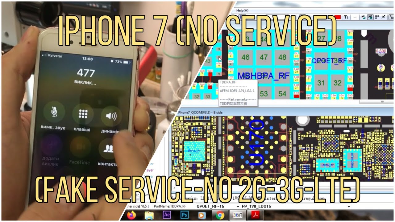 iPhone 7 No Service (Fake Service-Searching All The Time-NO 2G-3G-LTE)