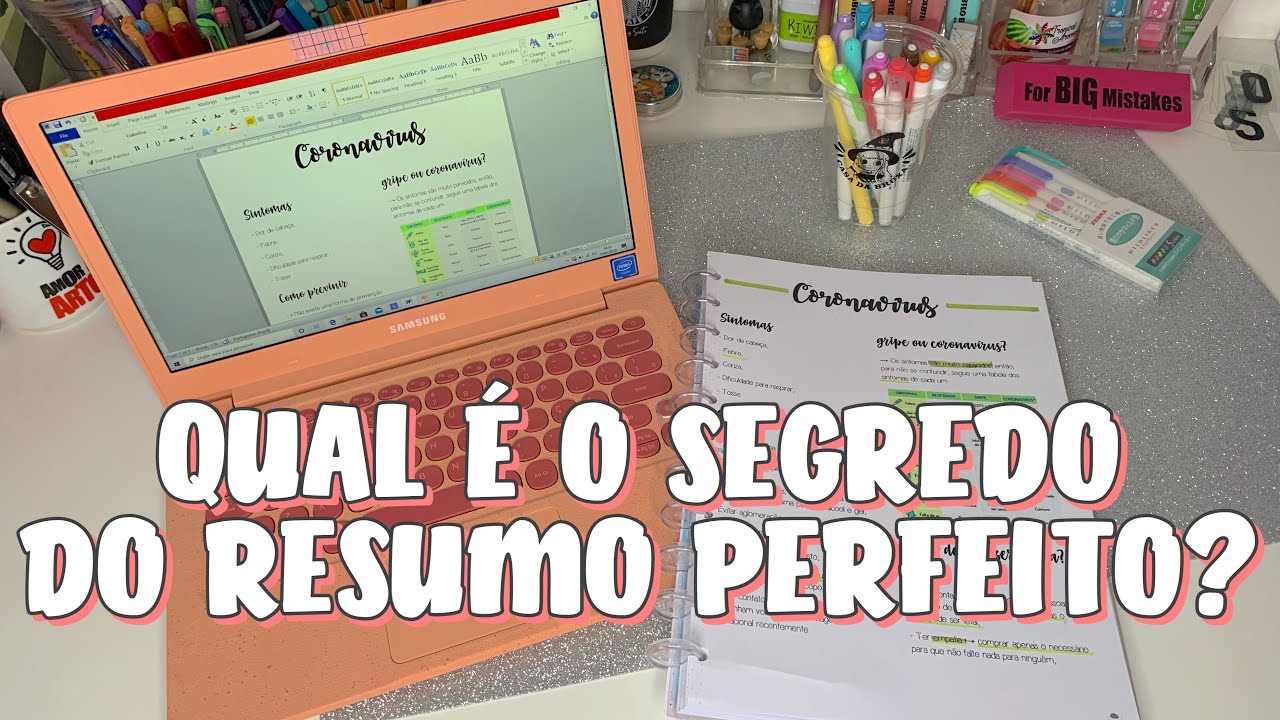 COMO FAÇO MEUS RESUMOS DIGITAIS + COMO BAIXAR FONTES | Lettering no word