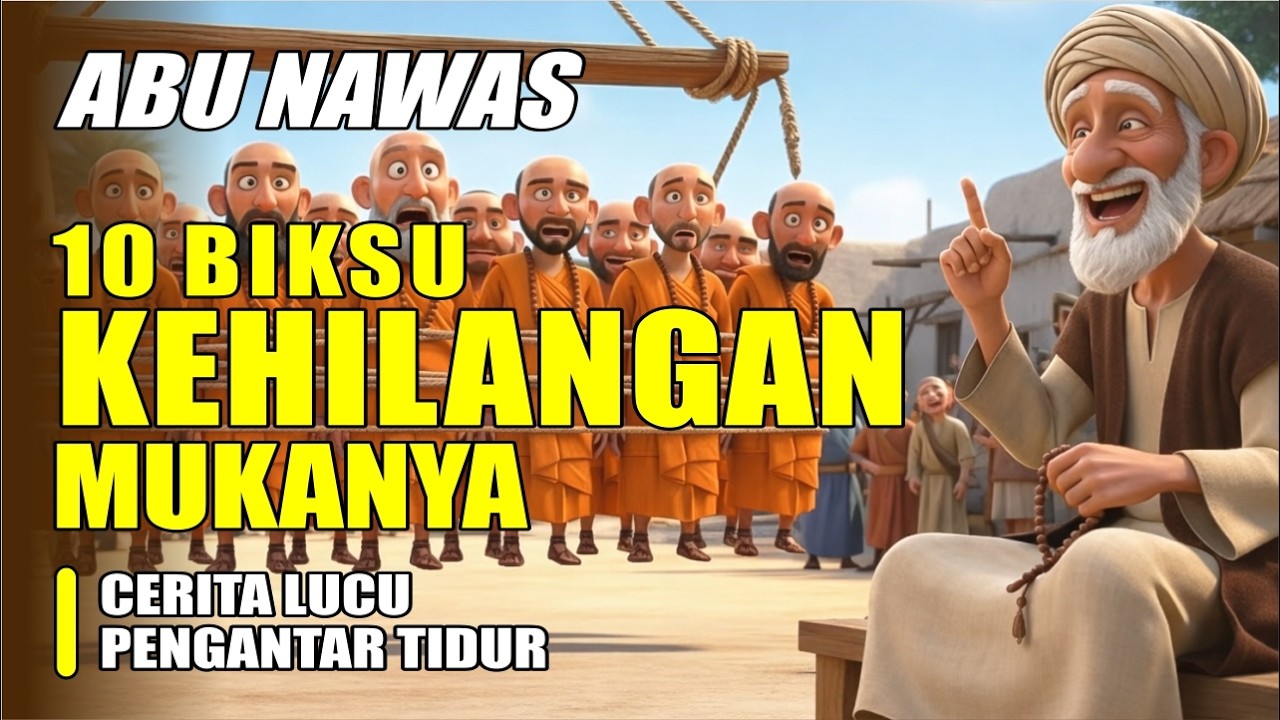 ABU NAWAS PERMALUKAN 10 BIKSU SOMBONG - CERITA LUCU