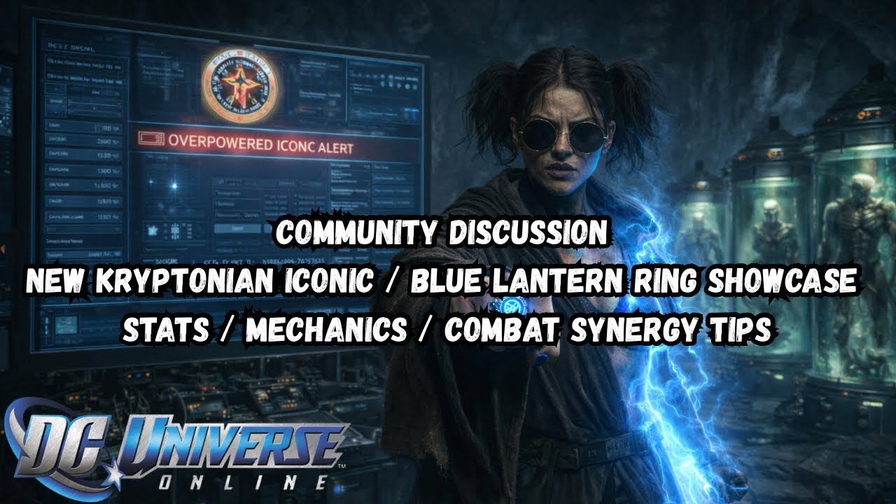 DCUO NEW KRYPTONIAN ICONIC | BLUE LANTERN RING