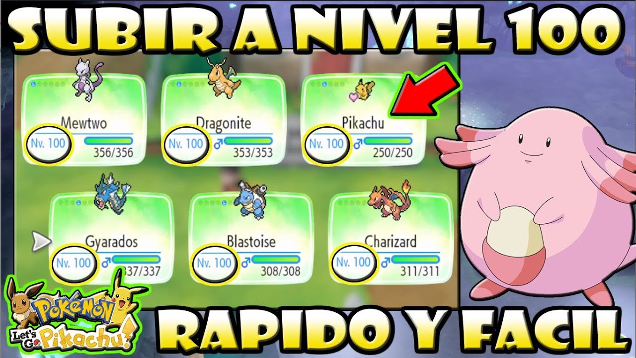 ★POKEMON LETS GO TRUCO PARA SUBIR A NIVEL 100 RAPIDO Y FACIL★