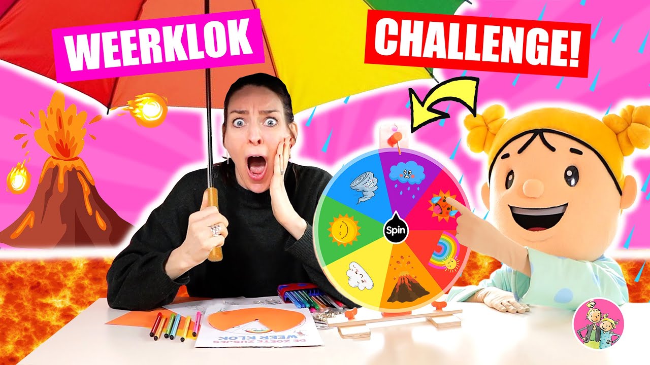 Een Zoete Zusjes Weerklok Maken + MOEILIJKE CHALLENGE!! [Het Rad Bepaalt Het Weer] &hearts;DeZoeteZusjes&hearts;