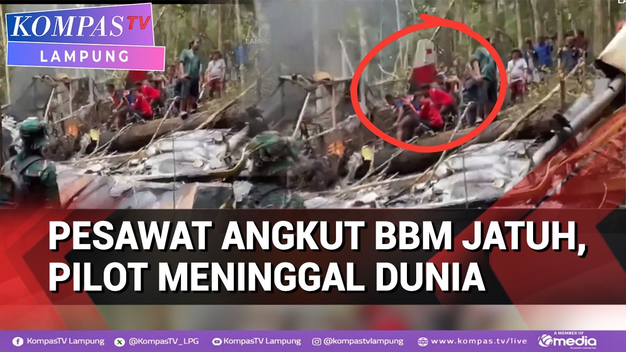 Pesawat Angkut Bbm Jatuh,Pilot Meninggal Dunia