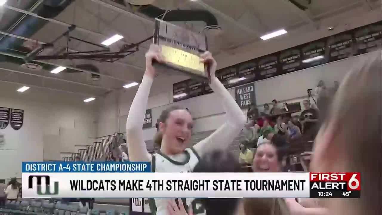 Millard West girls basketball wins district title