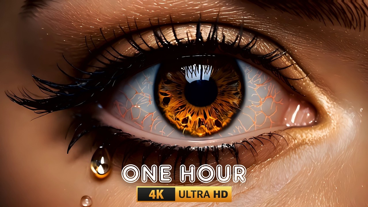 Golden Eye Teardrop Closeup Live Wallpaper | Cinematic 4K Animated Background #livewallpaper #fyp